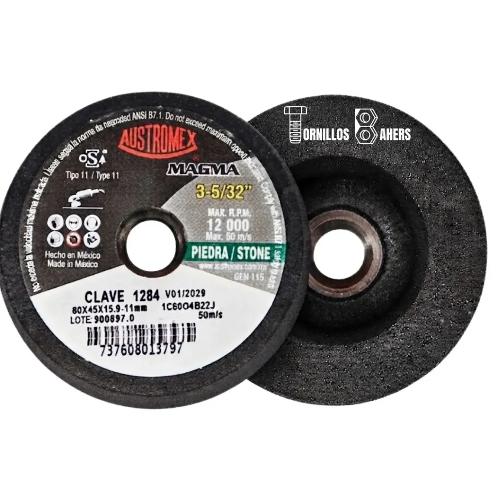 COPA ABRASIVA 3-5/32X1-3/4X5/8-11 FINO 1284 AUSTRO