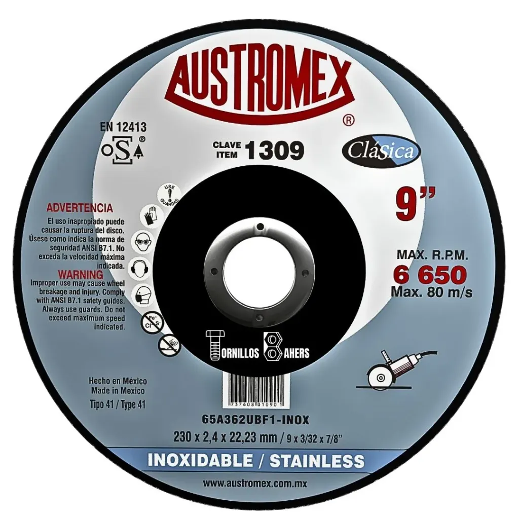 DISCO CTE INOX 1.8X22X219  1309 AUSTROMEX