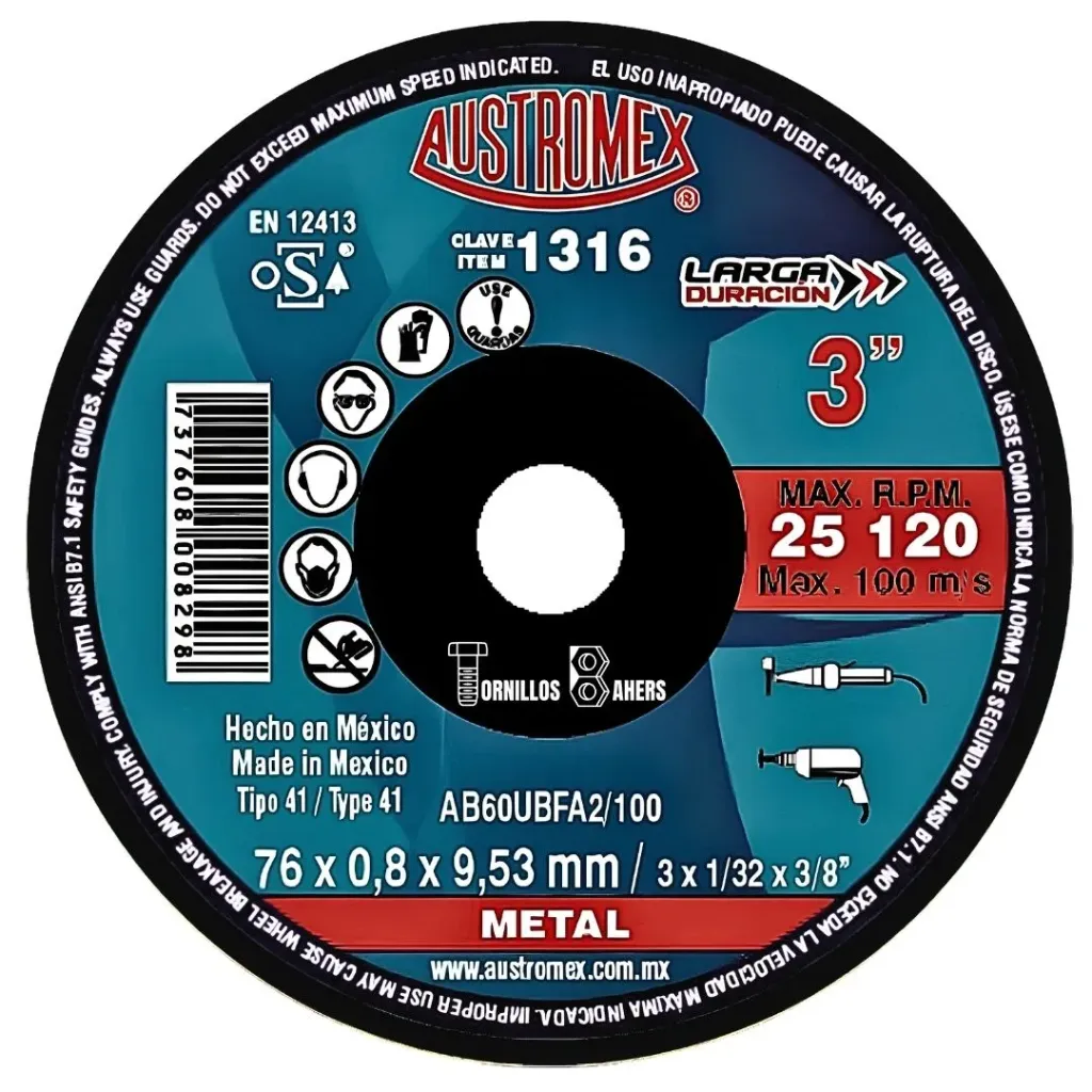 [AUS1316] DISCO CTE LD 76X0.8X9 1316 AUSTROMEX