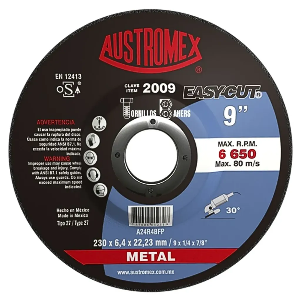 [AUS2009] DISCO DESB MET 1/4X7/8X9 2009 AUSTROMEX