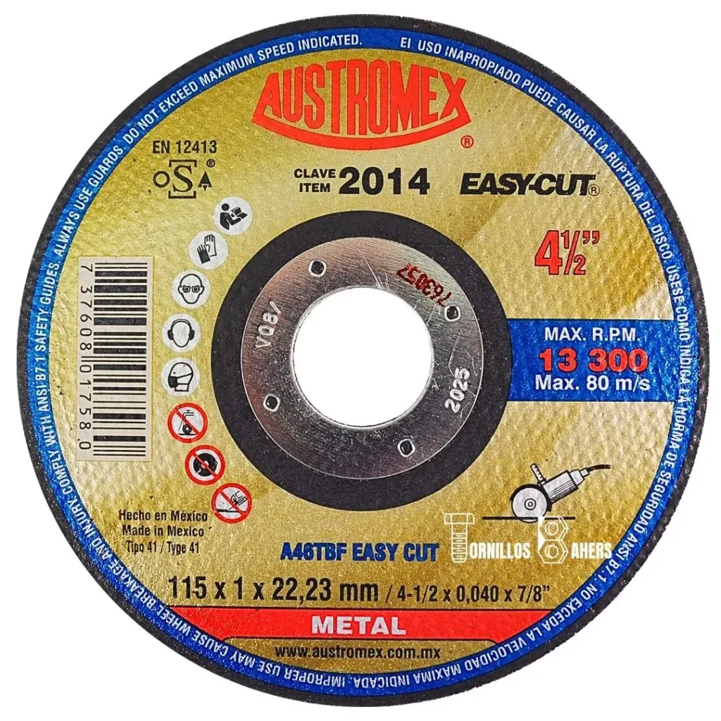 [AUS2014] DISCO CORTE 22X115X1 EC 2014 AUSTROMEX