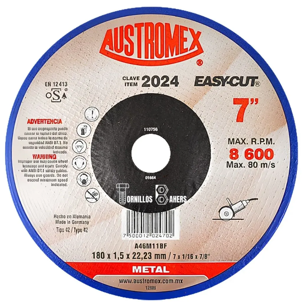 [AUS2024] DISCO CORTE 22X180X1.5 EC 2024 AUSTROMEX