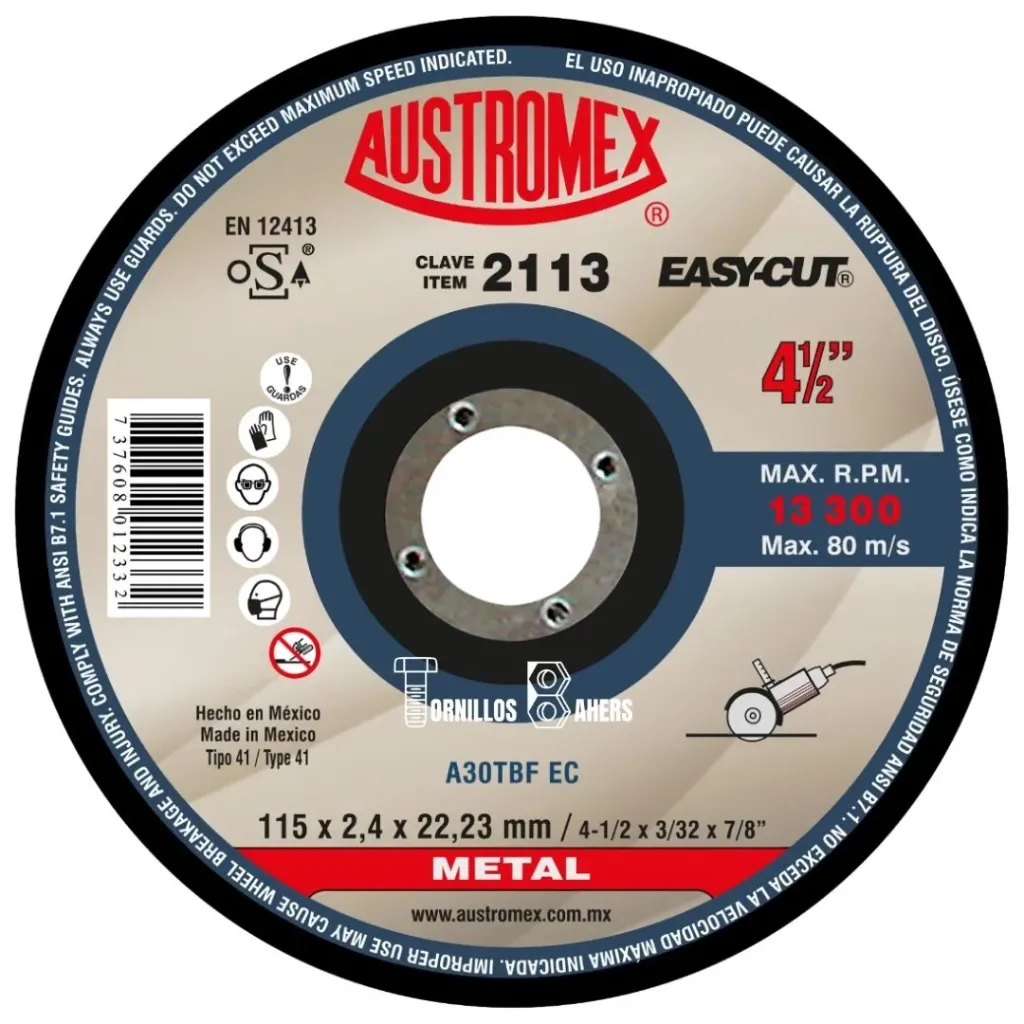 [AUS2113] DISCO CTE MET T41 EASY CUT 4-1/2 2113 AUSTROMEX
