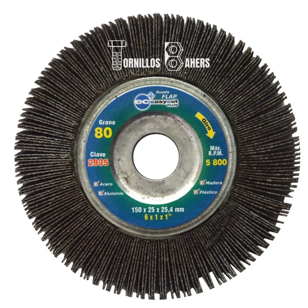 [AUS2935] RUEDA FLAP 6 X 1 X 1 GR80 2935