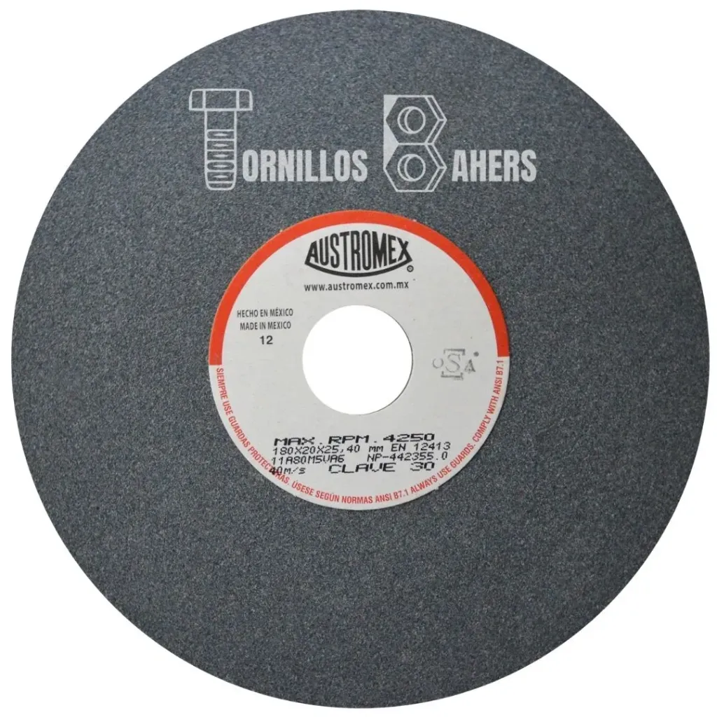 RUEDA ABRASIVA 175X20X25 FINO GRIS 30 AUSTROMEX