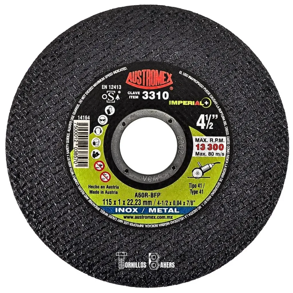 [AUS3310] DISCO CTE MET 115X1X22 3310 AUSTROMEX
