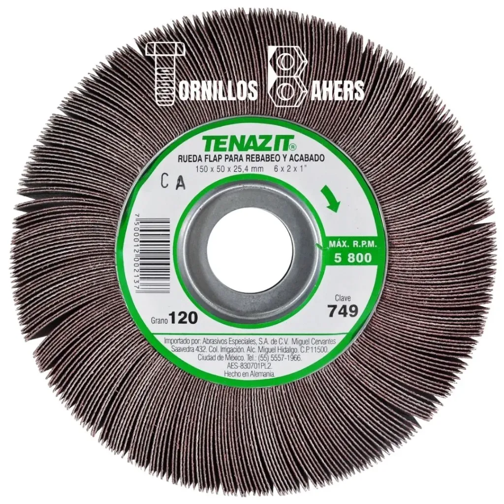 [AUS749] RUEDA FLAP 152X51X25 GR120 TENAZIT 749 AUSTROMEX