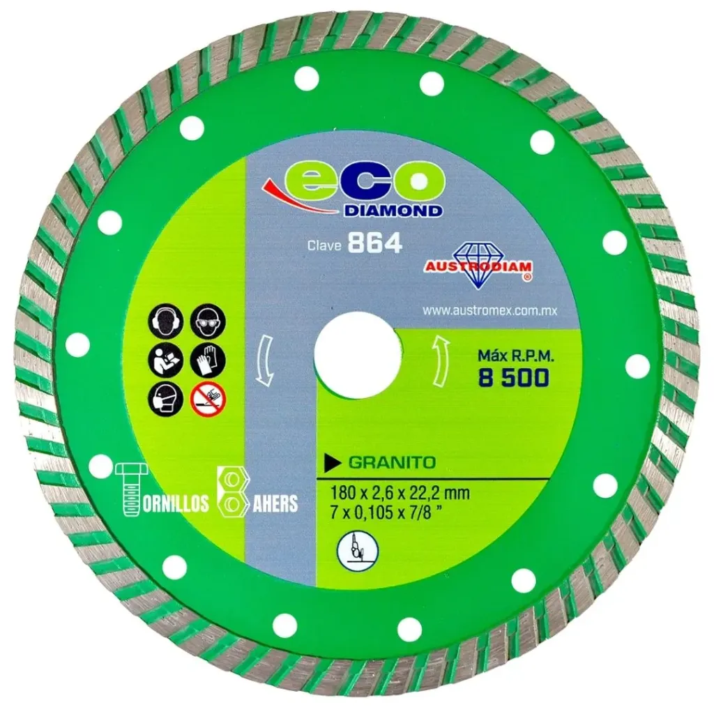 [AUS864] DISCO DIAMANTE 180X2.6X22 ECO 30-60 864 AUSTROMEX