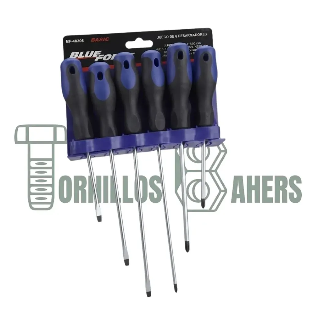 [HBF46006] JGO. 6 DESTORNILLADOR 46006 BLUE-FORCEB&D