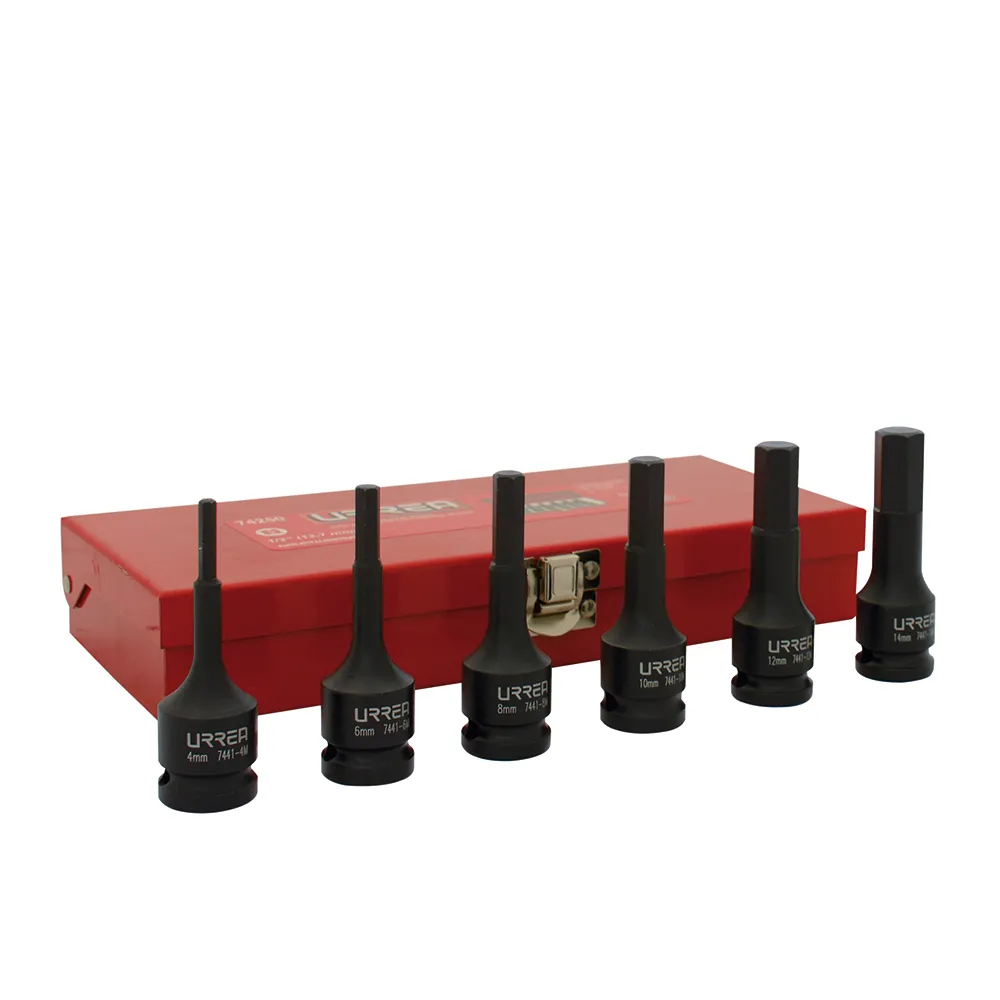 JGO DADOS IMP PUNTA HEX 6PZ MM 74250 URREA