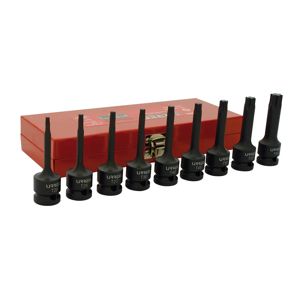 [HR74400] JGO DADOS IMP 1/2 PUNTAS TORX 9 PZ 74400 URREA