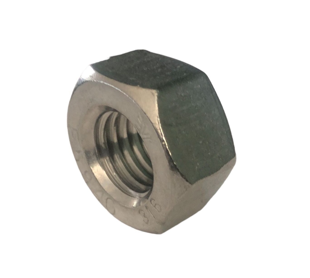 TUERCA HEX PESADA INOX T316 7/8-9