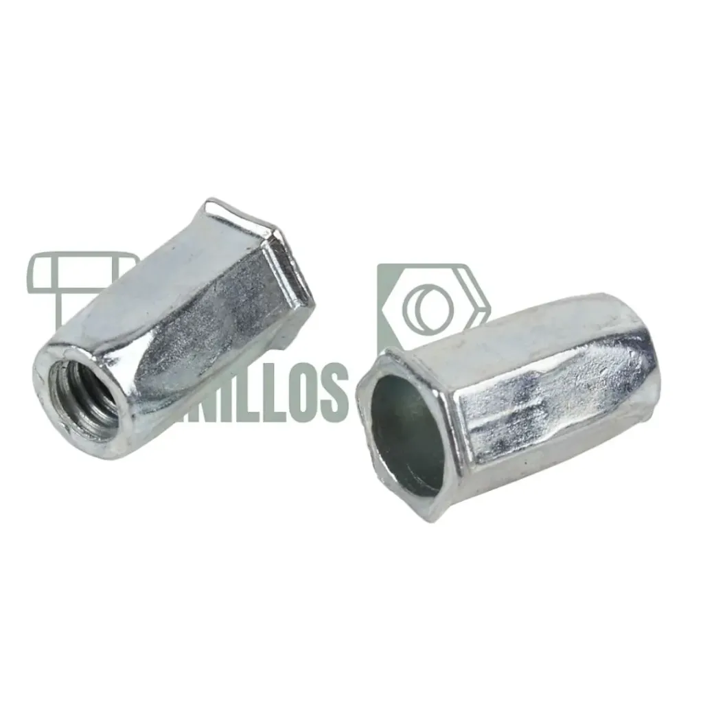 TUERCA REMACHABLE M8-1.25 HEX CBAJA ACERO GALV