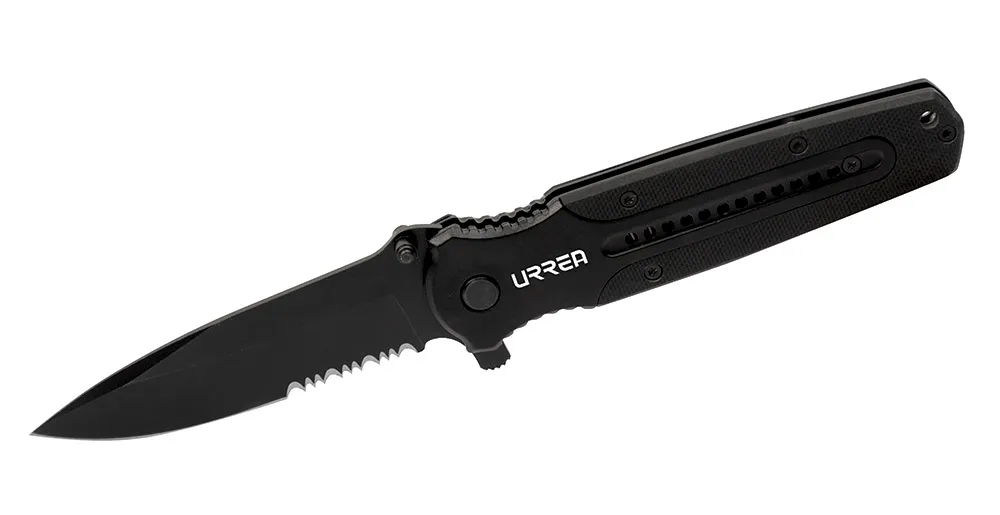 [HR686] NAVAJA ABATIBLE 1 HOJA NEGRA 686 URREA